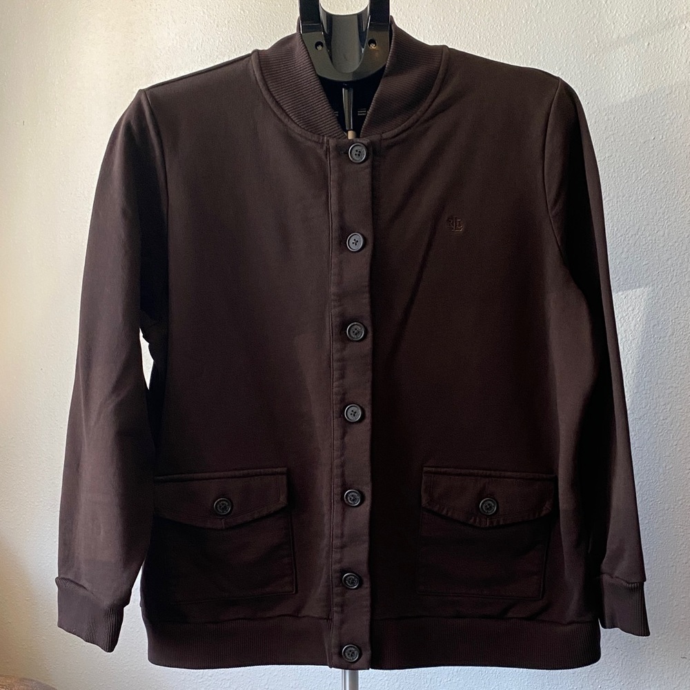 Lauren Ralph Lauren Brown Button Up Cardigan Sweatshirt Women’s 2X